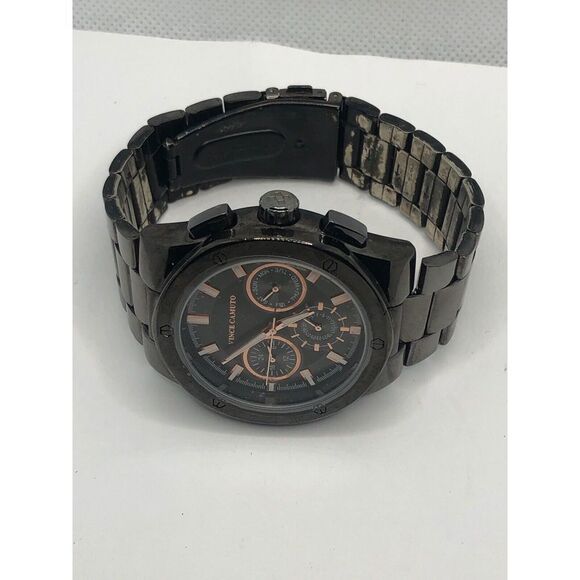 Vince Camuto Unisex Stainless Steel Analog Grey Dial Quartz Genuine Watch OP250 - Picture 7 of 9